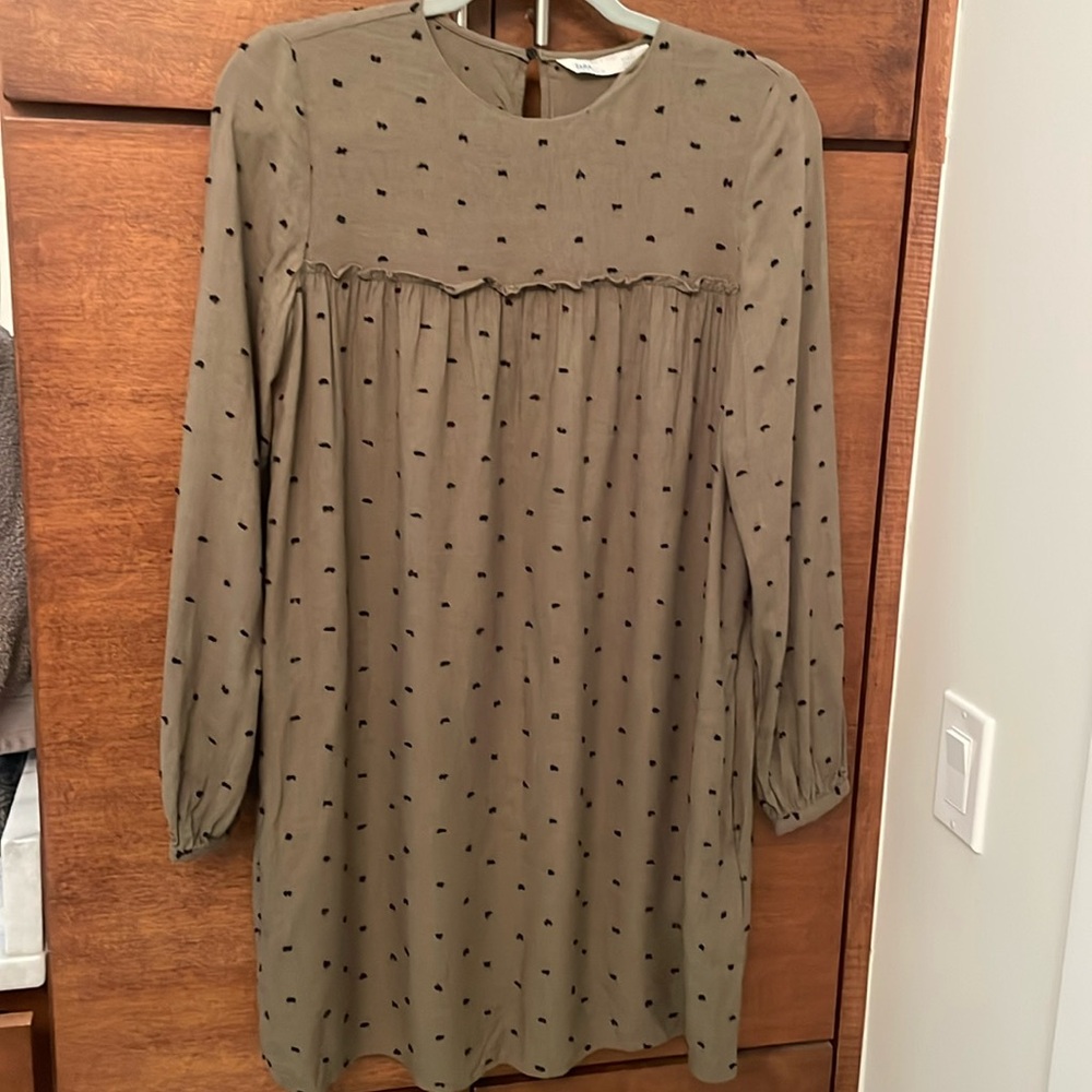 Zara Olive Green Dress